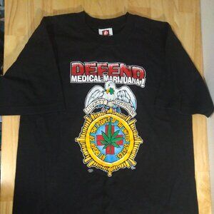 Vintage Defend Medical Marijuana Cannabis Graphic T-Shirt